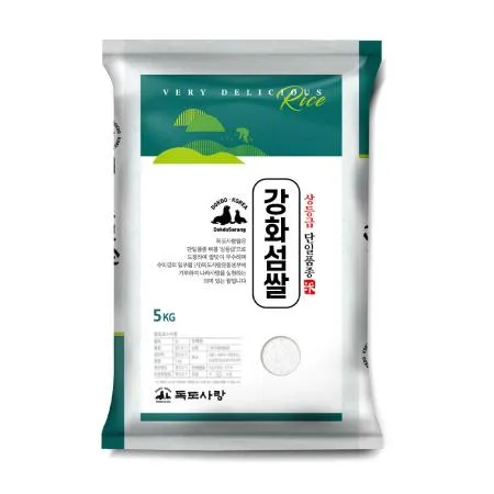 독도사랑 강화섬쌀 5kg / 25년산 햅쌀 / 상등급 단일품종 소포장쌀 이미지