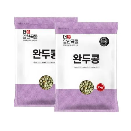 [더알찬곡물] 완두콩 4kg (2kgx2) 영양 잡곡 콩 이미지