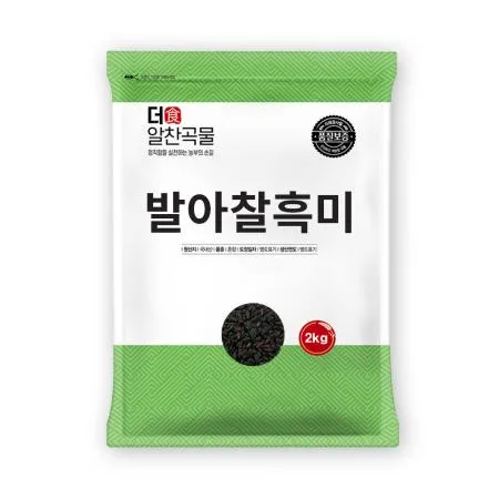[더알찬곡물] 25년산 국산 발아찰흑미 2kg 발아 흑미 이미지