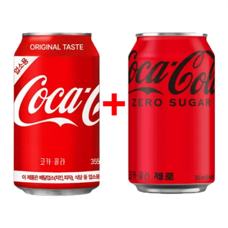 [묶음상품] 코카콜라 콜라(업소용)355ml*24 + 제로콜라(업소용)355ml*24