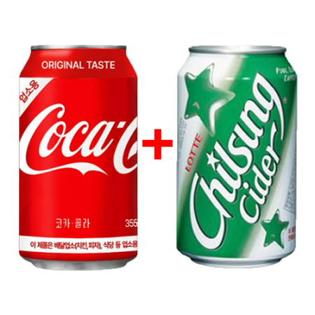 [묶음상품] 코카콜라(업소용)355ml*24 + 칠성사이다(업소용)355ml*24