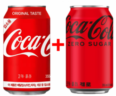[첫구매/묶음상품] 코카콜라 콜라(업소용)355ml*24 + 제로콜라(업소용)355ml*24