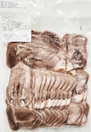 국내산 삶은 소우설 1.2kg내외 슬라이스 모듬수육 한마리분 이미지