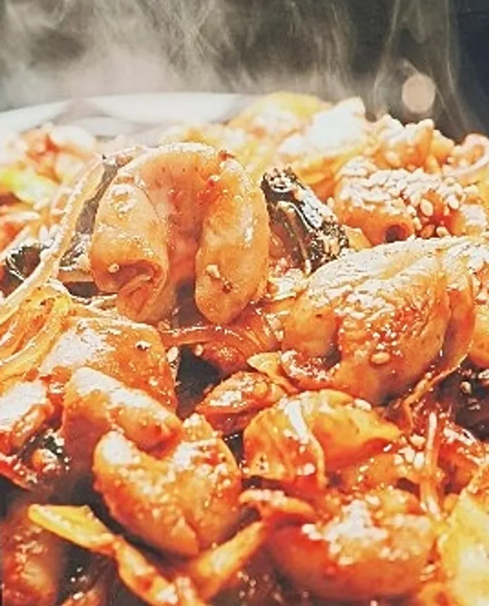 훈푸드 돼지대창슬라이스5kg (완숙)돼지곱창 곱창볶음전골용돼지부속물식당용대용량 이미지