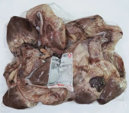 국내산 돼지 울대염통 5개입(완숙) 돼지부속물 돼지 내장 순대내장 순대국 순대볶음 전골 심장 훈푸드