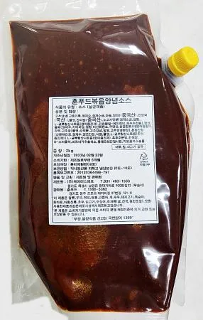 (훈푸드)볶음전용소스 2kg 곱창 막창 대창 순대 볶음양념장 소스