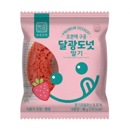 달광상회 오븐에 구운 달광도넛 딸기맛 1개입