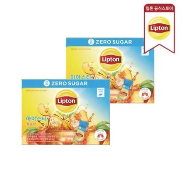 립톤 아이스티 제로슈가 복숭아 맛 60개입 2개