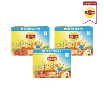 립톤 아이스티 제로슈가 복숭아 맛 60개입 3개