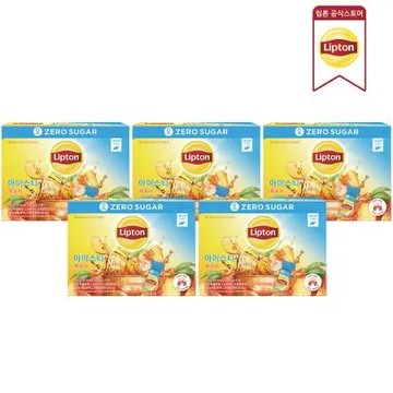 립톤 아이스티 제로슈가 복숭아 맛 60개입 5개