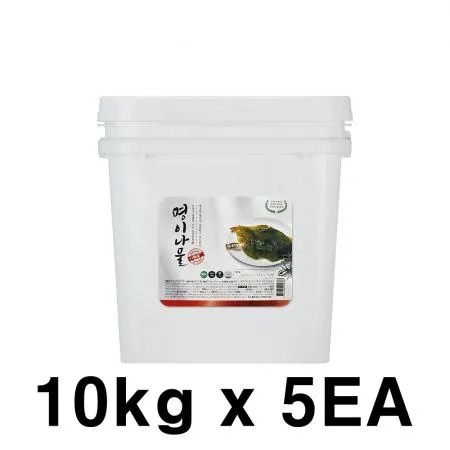 명이나물 장아찌 10kg X 5ea 명이 산마늘 업소용 대용량 절임 잎명이 반찬 수입 급식 식당