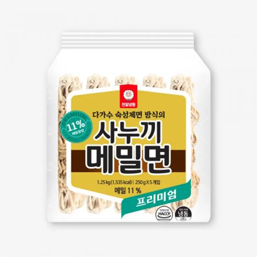 천일식품 프리미엄사누끼메밀면 1.25kg (250g x 5개입) 이미지