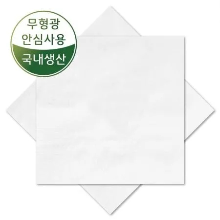 네모어스 칵테일냅킨 400매 (백색) - 인쇄없는 냅킨(무지)
