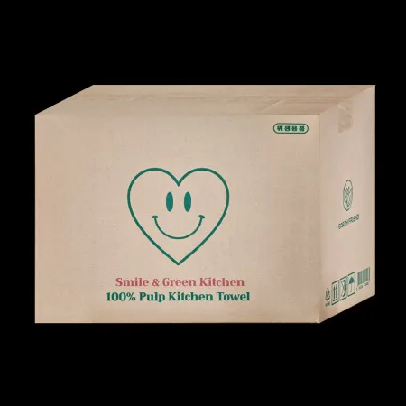 스마일톡톡 도톰한 안심 3겹 천연펄프 키친타올 100매 9개 이미지