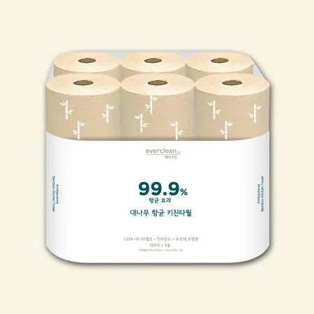 대나무키친타올 6롤 천연항균 주방타월
