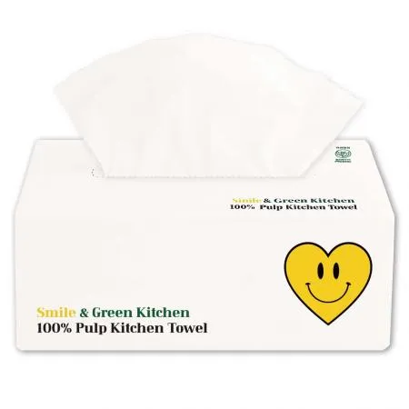 스마일톡톡 도톰한 안심 3겹 천연펄프 키친타올 100매 9개 이미지