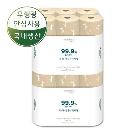 대나무 키친타월 12롤 천연항균 주방타올