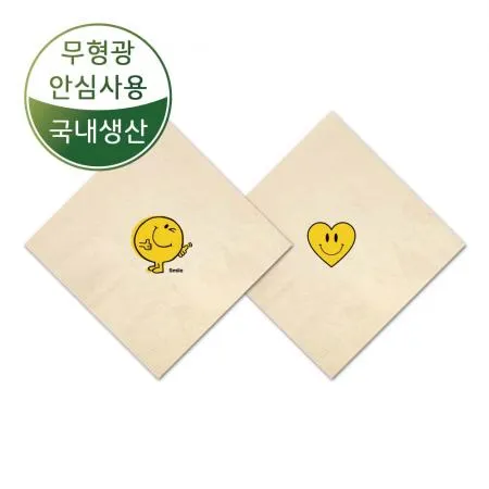 대나무 1만매 윙크 하트 반반 친환경 항균 칵테일냅킨