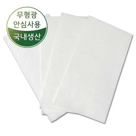디너 대용량 2천매 백색 무지 무형광 친환경 디너냅킨