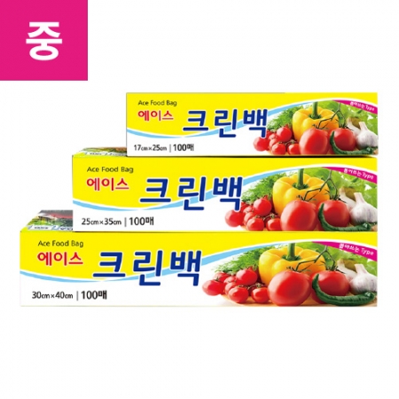 크린위생백(중) 100매 25*35_100매/EA