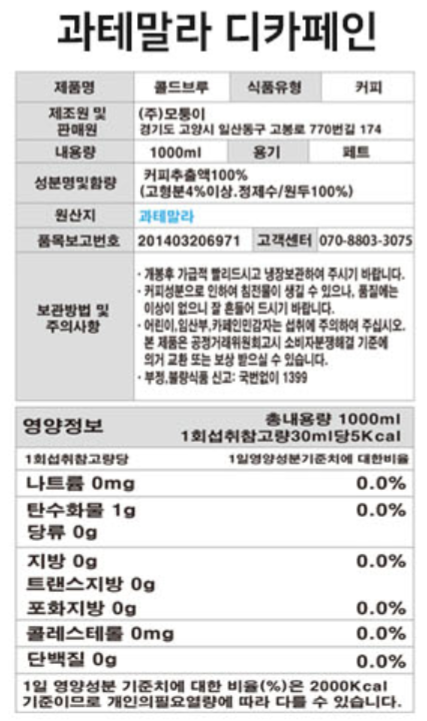 상품정보제공고시