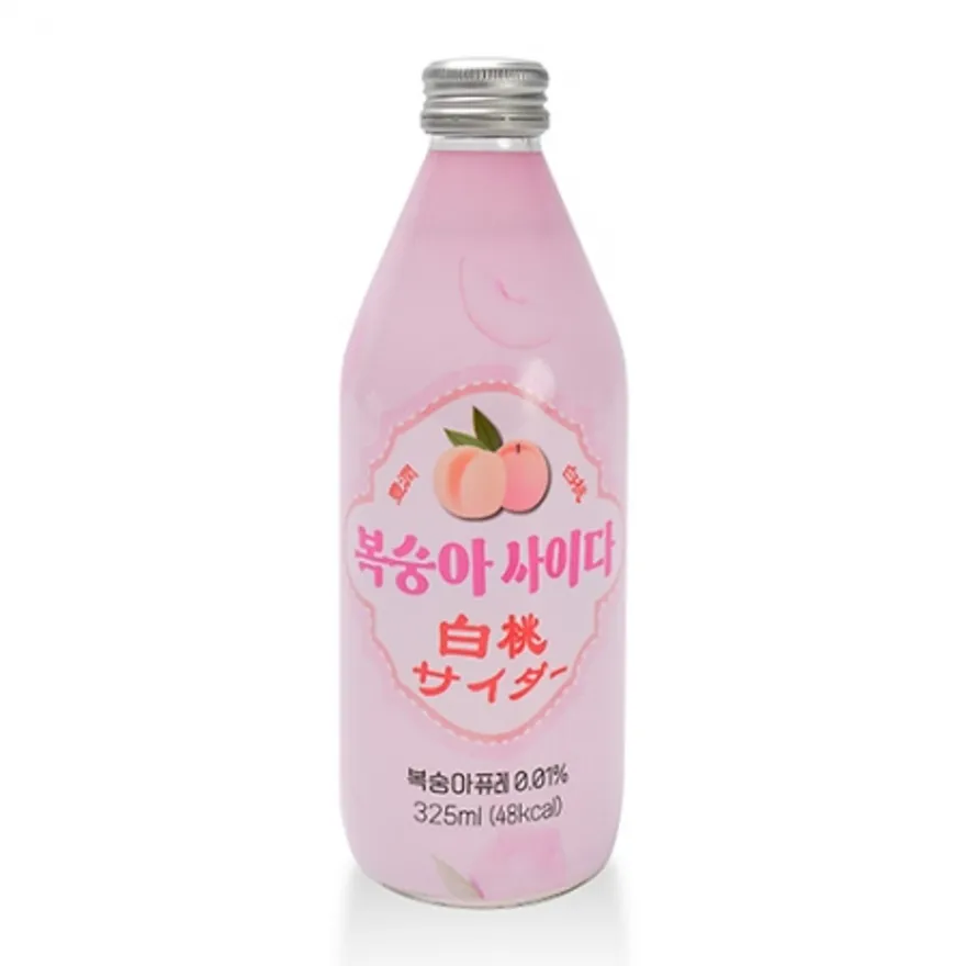 선인_복숭아사이다_325ml*12ea/BOX 이미지