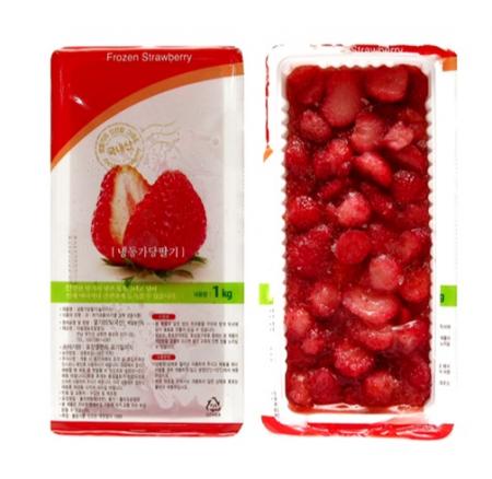 청솔_냉동딸기(국내산, 15%가당 슬라이스)