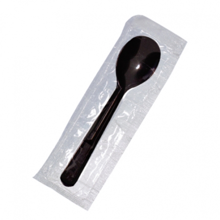 하이그린_일회용스푼(개별/검정/12mm)