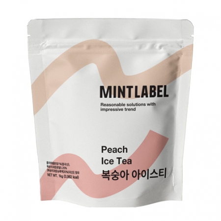 민트라벨_복숭아아이스티