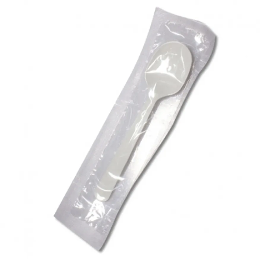 하이그린_일회용스푼(개별,흰색,14.5mm) 이미지