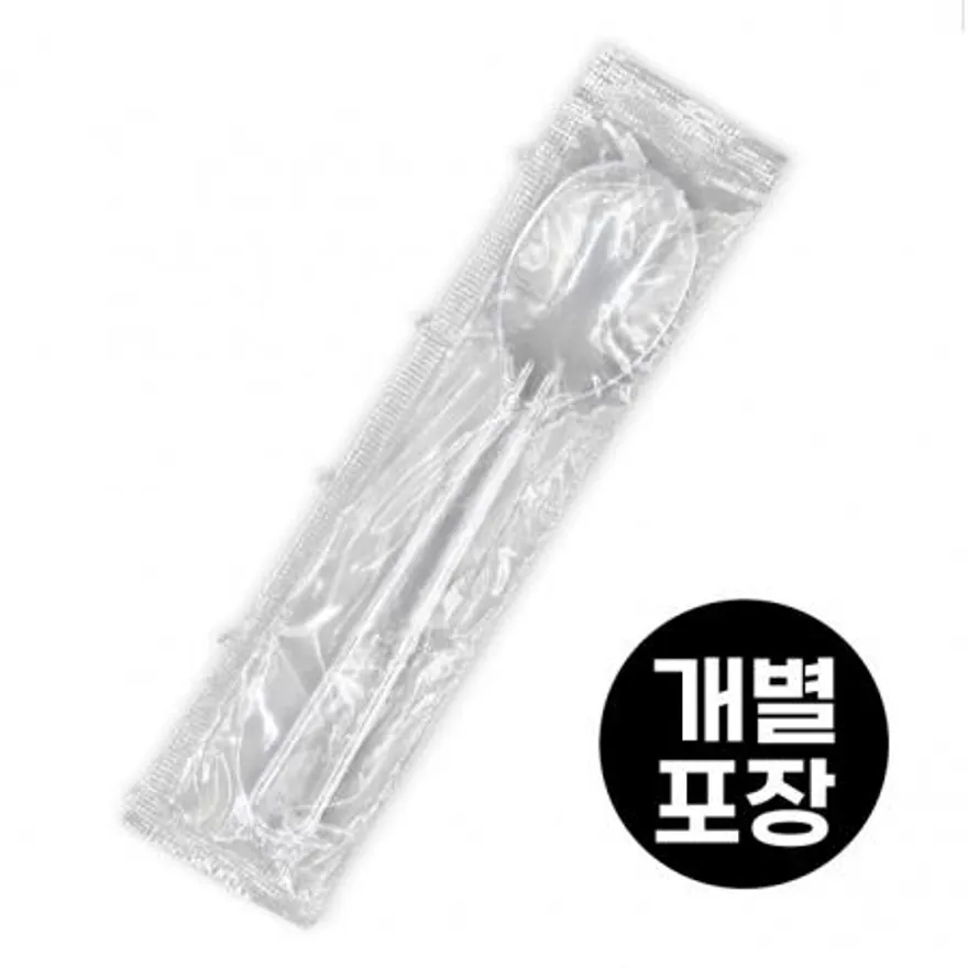 하이그린_일회용스푼(개별/투명/12mm) 이미지