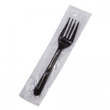 하이그린_일회용포크(개별,검정,15.5mm)