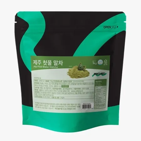 민트라벨_제주 첫물 말차
