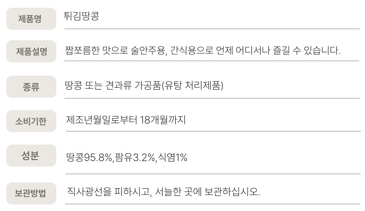 상품정보제공고시