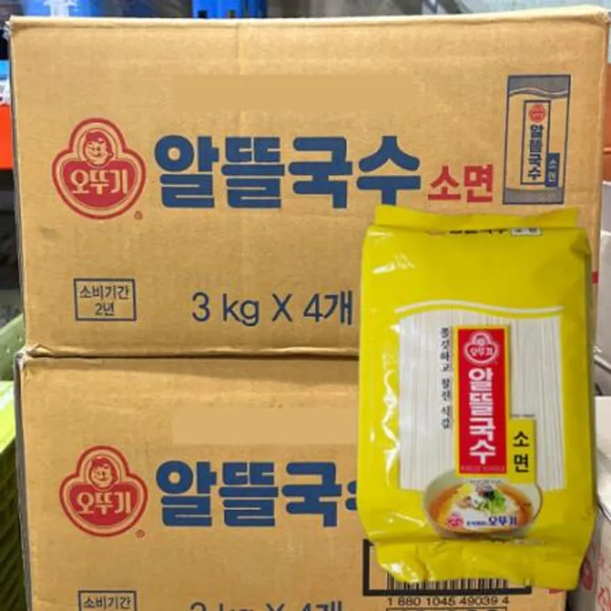 오뚜기 알뜰국수 소면 1박스(3kg x 4개) 이미지