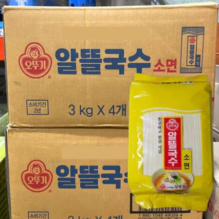 오뚜기 알뜰국수 소면 1박스(3kg x 4개)