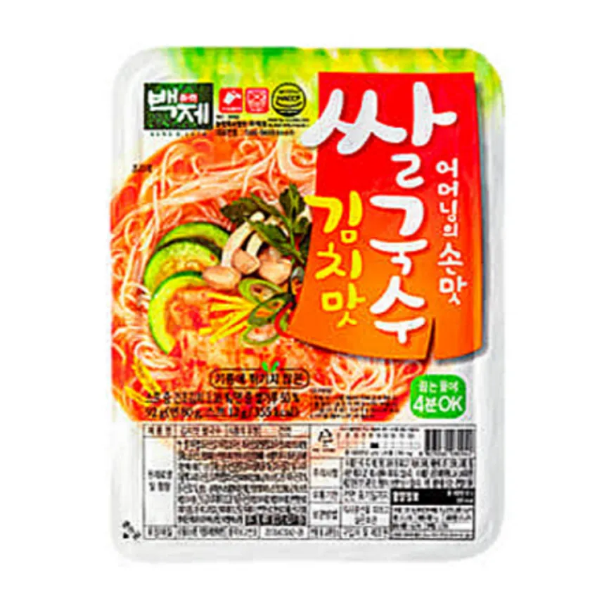 백제쌀국수 92g (김치맛) 이미지
