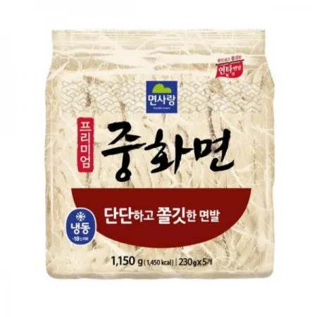 [냉동] 면사랑 중화면 1.15kg(230gx5개)