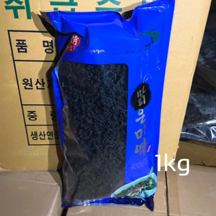 늘봄 씻어말린 자른미역 1kg 국내산 건미역 이미지