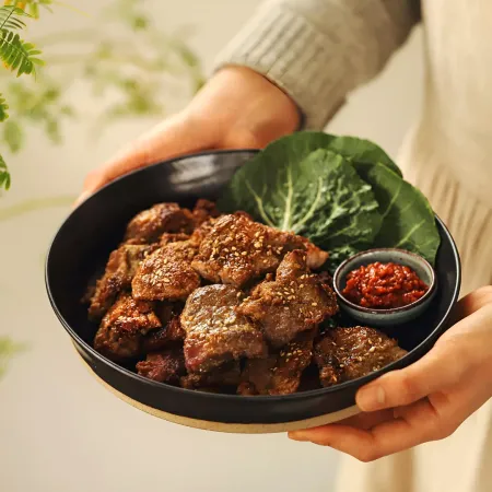 수제양념으로 만든 양념 청정목살구이 1kg/EA 이미지