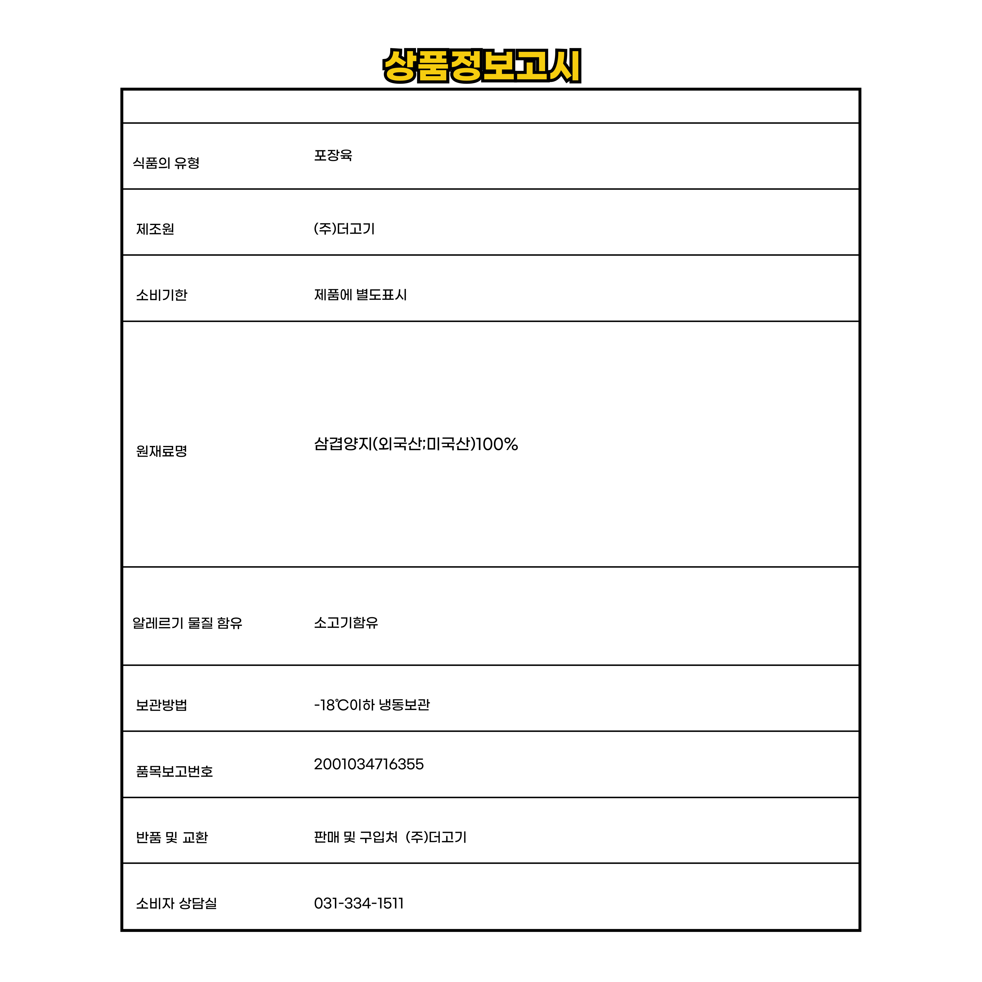 상품정보제공고시