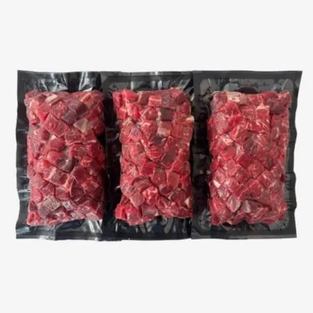 호주산 부채살 큐브 1kg/EA [근막제거x][개별포장]