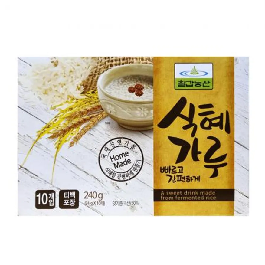 식혜가루 240g 칠갑농산 5개 엿기름 티백 이미지