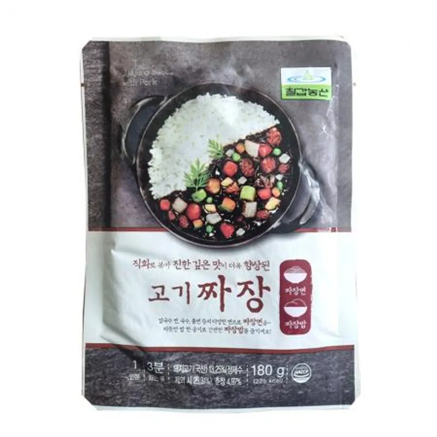 고기짜장 180g 칠갑농산 10개 직화짜장 3분짜장 이미지