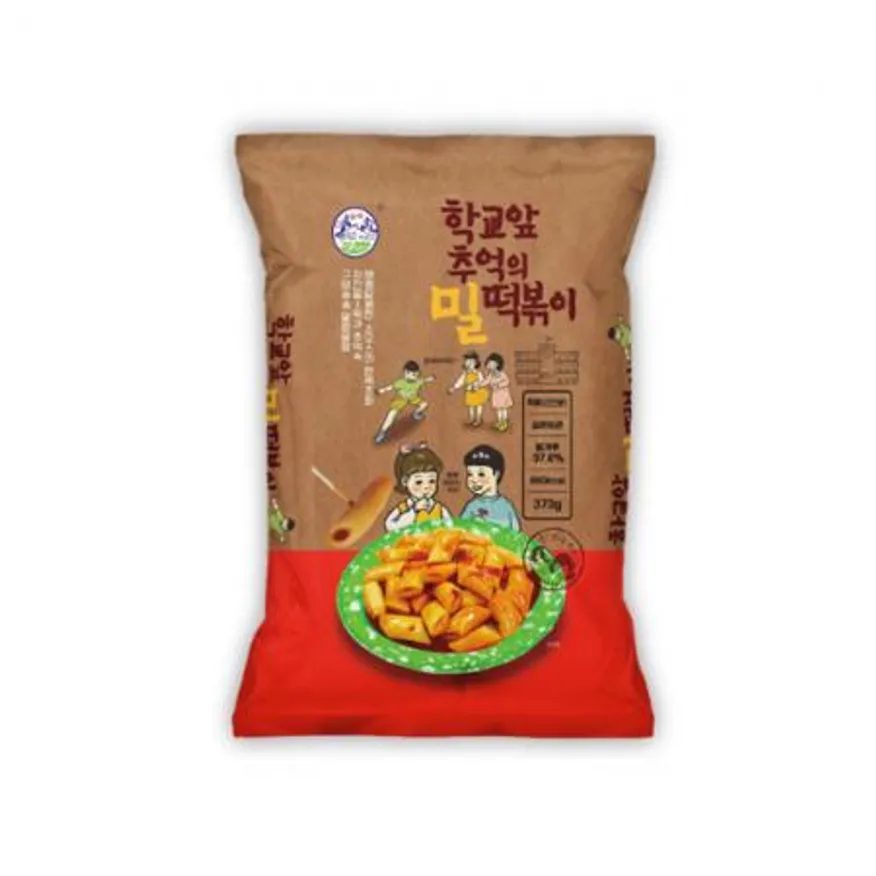 학교앞 추억의 밀떡볶이 373g 송학 10개 (소스포함) 이미지
