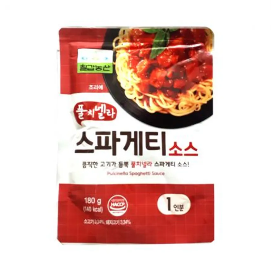 풀치넬라 스파게티소스 180g 칠갑농산 30개 이미지
