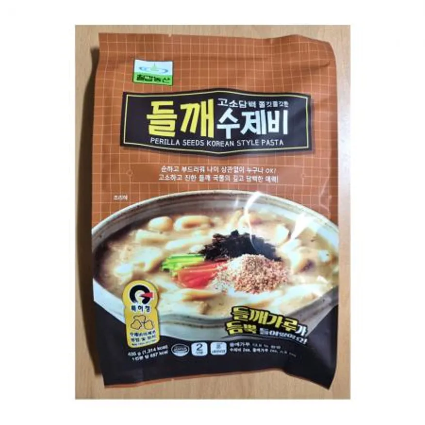 들깨수제비 435g 칠갑농산 10개 파우치 이미지