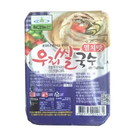 우리쌀국수 멸치맛 77.5g 칠갑농산 18개