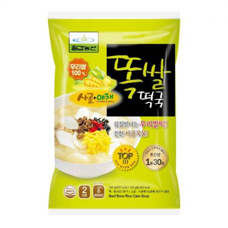 우리쌀 똑쌀떡국 346g 칠갑농산 12개 파우치