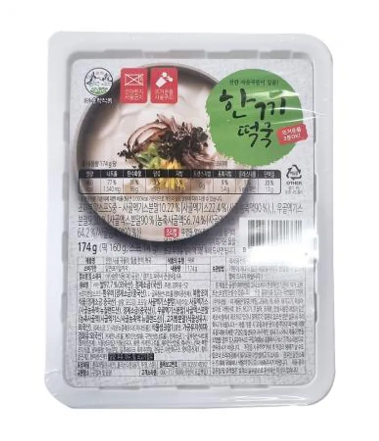 송학식품 한끼떡국 174g x 12개 이미지